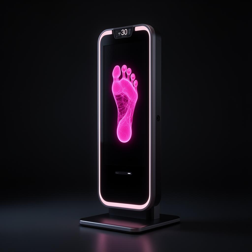 3D foot scan in progress